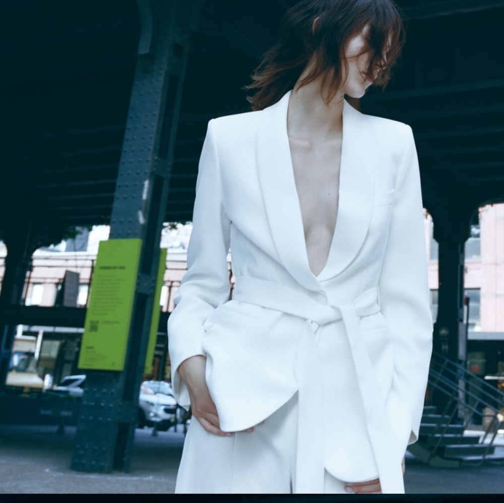 White Belted Jacket